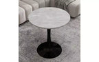 Table basse ronde TUYOHW avec plateau en marbre texturé, table centrale moderne pour salon, table sur pied/table d'appoint de canapé/table à manger pour 2-4 personnes