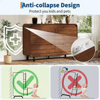 Commode COZONY à 6 tiroirs, 119 cm de large, meuble moderne en bois à coins arrondis, design sans poignée