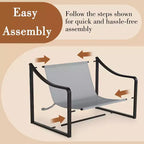 COZONY Fauteuil d'appoint moderne, fauteuil de lecture à cadre métallique, accoudoirs, coussin en mousse souple, capacité de 127 kg, fauteuil rembourré en toile pour salon, chambre à coucher, lounge