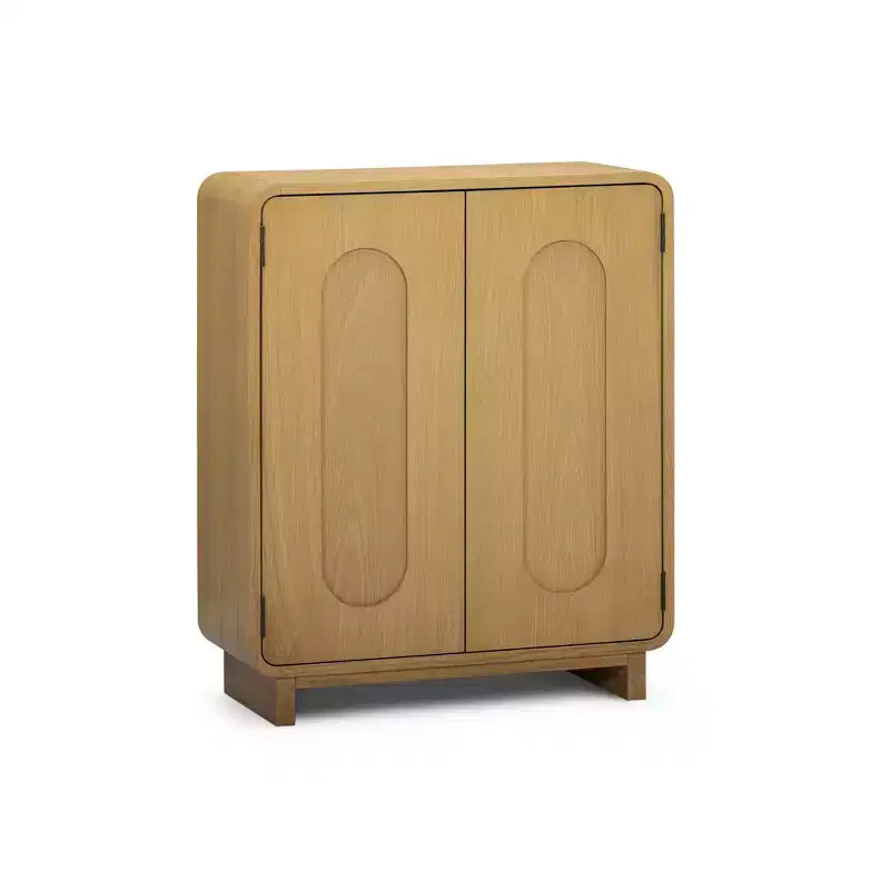Teamson Home Tenley - Meuble d'appoint moderne 2 portes avec étagère réglable et poignée encastrée