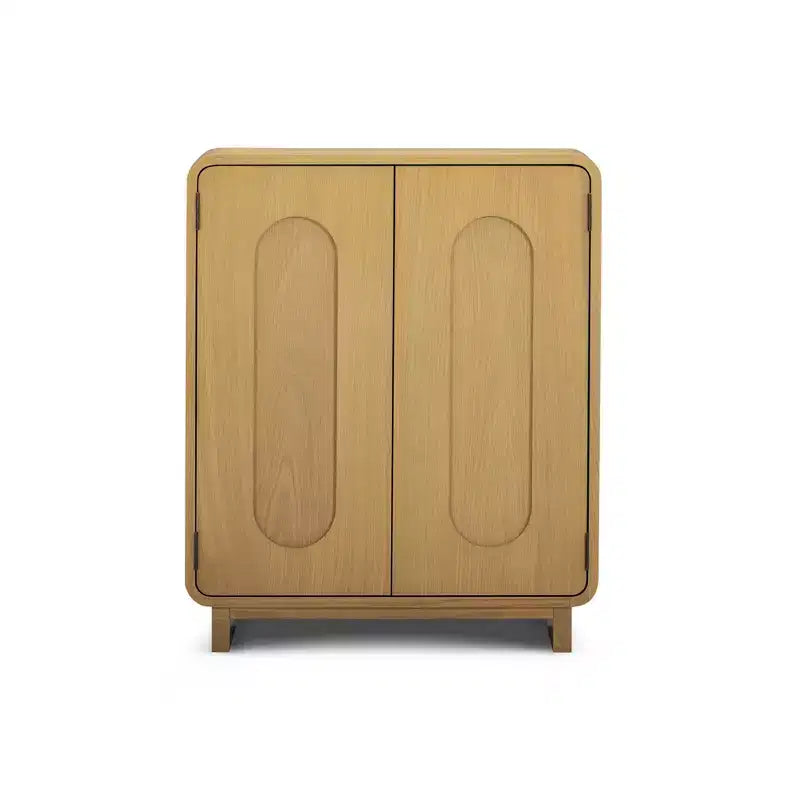 Teamson Home Tenley - Meuble d'appoint moderne 2 portes avec étagère réglable et poignée encastrée