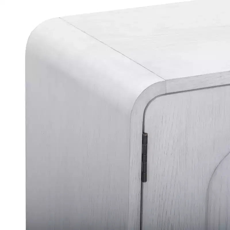 Teamson Home Tenley - Meuble d'appoint moderne 2 portes avec étagère réglable et poignée encastrée