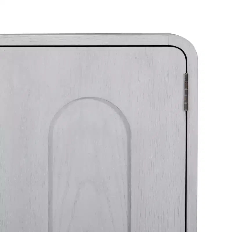 Teamson Home Tenley - Meuble d'appoint moderne 2 portes avec étagère réglable et poignée encastrée