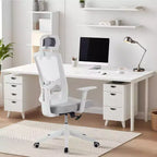 Chaise de bureau ergonomique en maille | Appui-tête rembourré et roulettes | Chaise de jeu/bureau pour salle d'e-sport, bureau, chambre