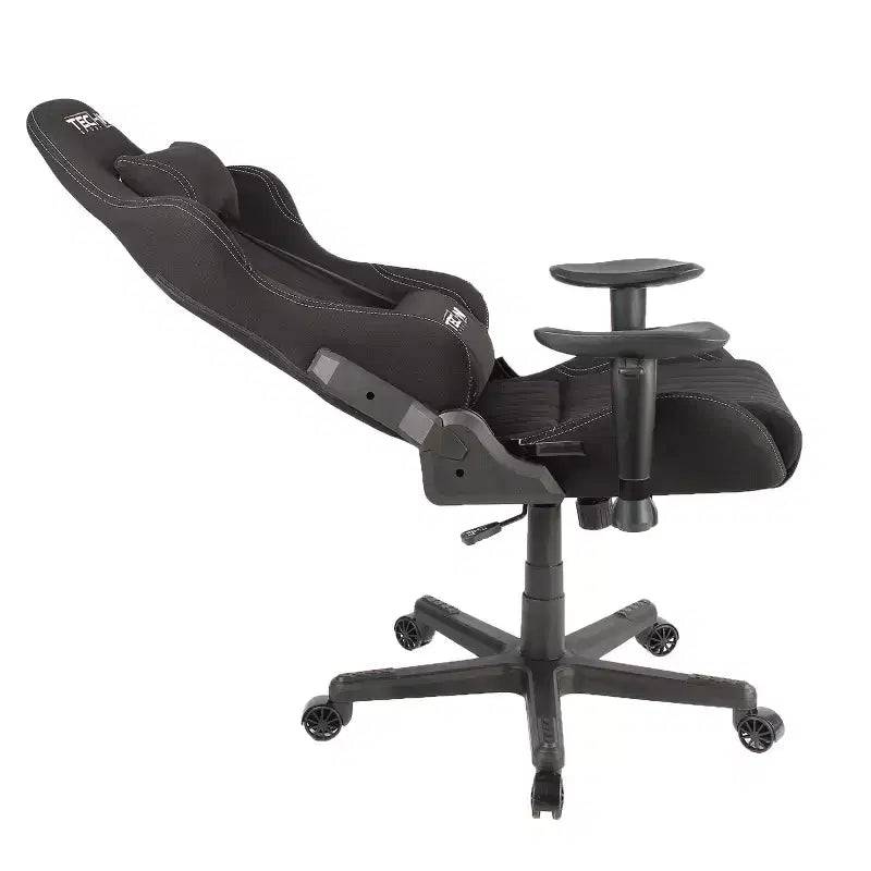 Chaise de jeu ergonomique réglable TUYOHW, pivotante à 360°, avec oreillers pour la tête et les lombaires, fauteuil inclinable à 90-150° pour le bureau et la maison, charge maximale de 113 kg, noire