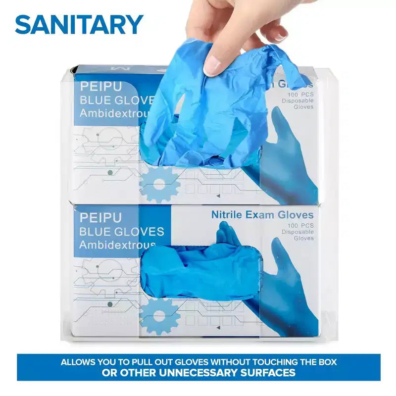 Distributeur de gants/mouchoirs double en acrylique Stock Your Home (lot de 2)