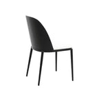 Ensemble de salle à manger 7 pièces LeisureMod Tule avec cadre en acier, 6 chaises de salle à manger rembourrées et table de salle à manger ovale de 180 cm avec plateau en bois