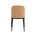 Ensemble de salle à manger 7 pièces LeisureMod Tule avec cadre en acier, 6 chaises de salle à manger rembourrées et table de salle à manger ovale de 180 cm avec plateau en bois