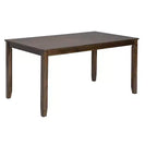 sumyeg Ensemble de salle à manger 6 pièces en bois avec table, 4 chaises rembourrées et banc