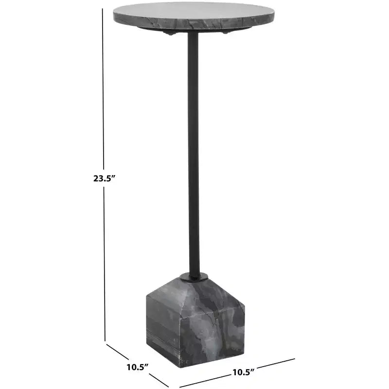 Table d'appoint Sumer - ACC3720 - Marbre gris/Noir - Safavieh