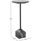 Table d'appoint Sumer - ACC3720 - Marbre gris/Noir - Safavieh