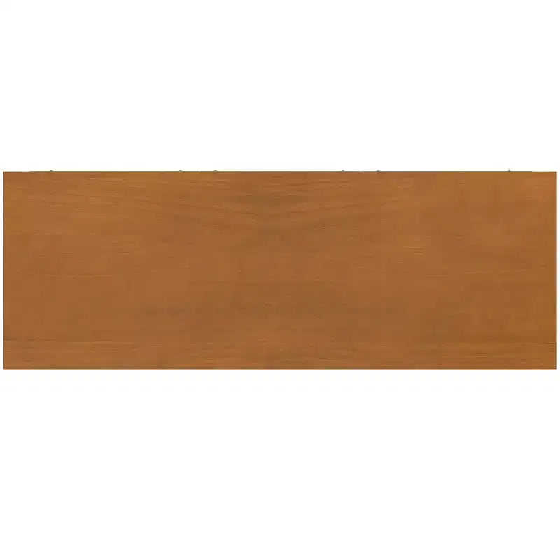 Meuble de rangement 9 cases en bois massif Norfolk, style transitoire, 48 po x 44 po, brun doré clair