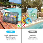 Boîte de rangement, Boîte de rangement extérieure Gris Diamant en rotin PE Organisateur de piscine avec roulettes Résistant aux intempéries