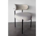 Lot de 2 chaises de salle à manger, chaises en chenille avec dossier moelleux, chaises d'appoint modernes en tissu doux pour salon, cuisine, salle à manger, meubles de maison