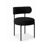 2ps Dining Chairs Set, Chenille Chairs with Plush Backrest, Modern Soft Fabric Side Chairs for Living Room, Kitchen, Dining Room, Home Furniture