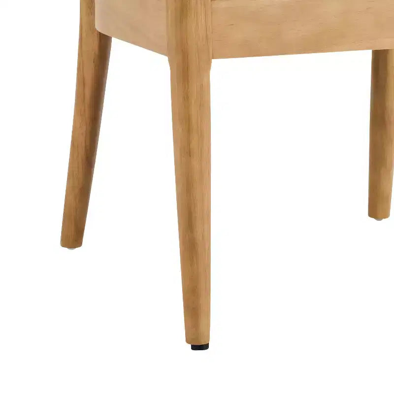 Chaises de salle à manger rembourrées Christopher Knight Home Namjoon modernes en bois d'hévéa avec accoudoirs
