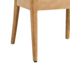 Chaises de salle à manger rembourrées Christopher Knight Home Namjoon modernes en bois d'hévéa avec accoudoirs