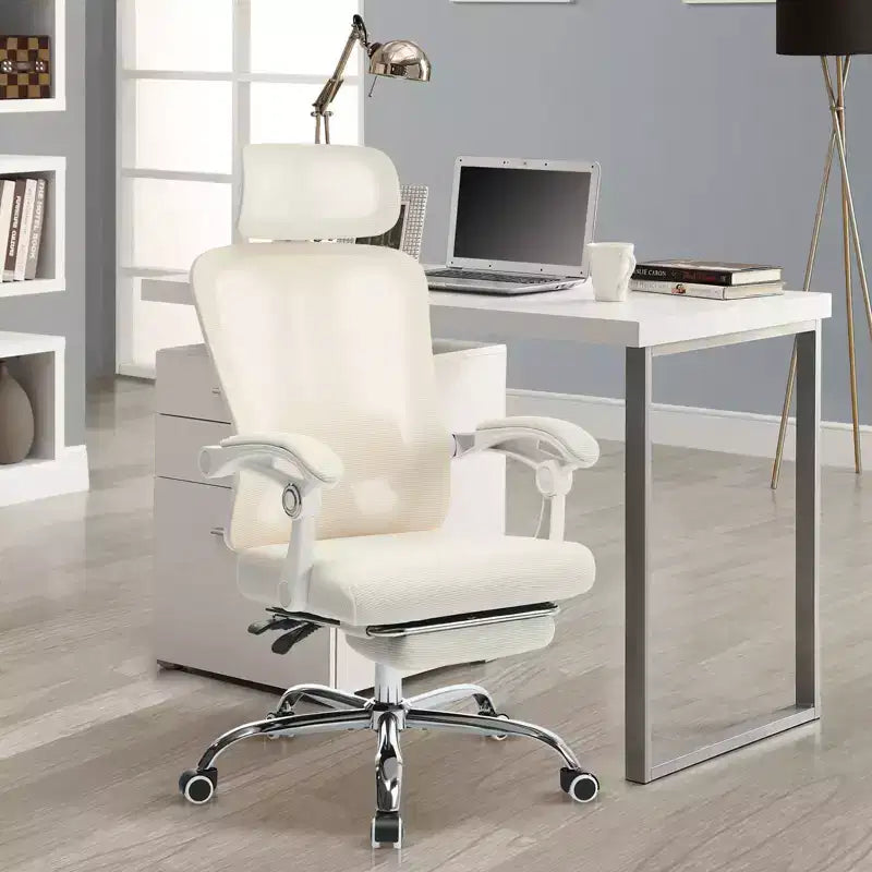 Acekool Fauteuil inclinable ergonomique en maille avec repose-pieds, réglage lombaire et appui-tête, pour bureau à domicile et salle de jeux