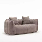 Fauteuil poire souple avec mousse haute résilience, canapé paresseux carré avec repose-pieds, housse pour adultes pour jouer, lire ou regarder la télévision