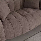 Fauteuil poire souple avec mousse haute résilience, canapé paresseux carré avec repose-pieds, housse pour adultes pour jouer, lire ou regarder la télévision