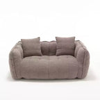 Fauteuil poire souple avec mousse haute résilience, canapé paresseux carré avec repose-pieds, housse pour adultes pour jouer, lire ou regarder la télévision