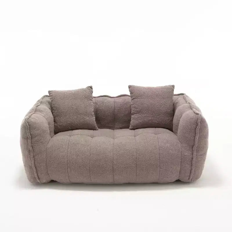 Fauteuil poire souple avec mousse haute résilience, canapé paresseux carré avec repose-pieds, housse pour adultes pour jouer, lire ou regarder la télévision