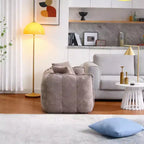 Fauteuil poire souple avec mousse haute résilience, canapé paresseux carré avec repose-pieds, housse pour adultes pour jouer, lire ou regarder la télévision