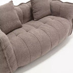Fauteuil poire souple avec mousse haute résilience, canapé paresseux carré avec repose-pieds, housse pour adultes pour jouer, lire ou regarder la télévision