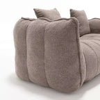 Fauteuil poire souple avec mousse haute résilience, canapé paresseux carré avec repose-pieds, housse pour adultes pour jouer, lire ou regarder la télévision