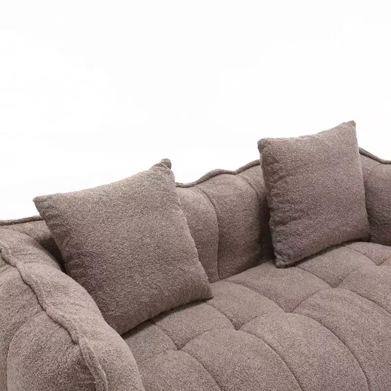 Fauteuil poire souple avec mousse haute résilience, canapé paresseux carré avec repose-pieds, housse pour adultes pour jouer, lire ou regarder la télévision