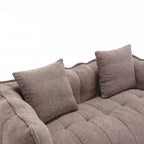 Fauteuil poire souple avec mousse haute résilience, canapé paresseux carré avec repose-pieds, housse pour adultes pour jouer, lire ou regarder la télévision