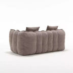 Fauteuil poire souple avec mousse haute résilience, canapé paresseux carré avec repose-pieds, housse pour adultes pour jouer, lire ou regarder la télévision