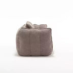Fauteuil poire souple avec mousse haute résilience, canapé paresseux carré avec repose-pieds, housse pour adultes pour jouer, lire ou regarder la télévision
