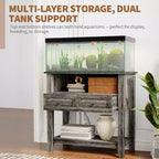 Support d'aquarium de 75-110 litres, support de bac à poissons lourd de 300 kg avec tiroir et espace de rangement ouvert pour les bacs à reptiles et tortues