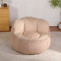 YOSIMFUR Oversized Bean Bag Chairs,Multicolor Faux Fur Couch Filled with Shredded Sponge,Large Lounger Sofa For Living Room
