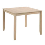 MAYEERTY Ensemble de salle à manger moderne 5 pièces pour 4 personnes, en bois de chêne clair et beige pour cuisine et salon