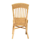 Chaise de salle à manger en rotin moderne bohème GDFStudio Tuttle