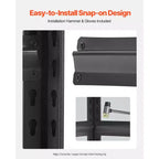 Étagères de Rangement VEVOR, 907 kg, Étagères de Garage à 5 Niveaux, Étagères Métalliques Réglables de 45,7 P x 91,4 L x 182,9 H pour Étagères de Garage, Étagère Utilitaire, Noir