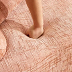 Clihome Canapé courbé deux places avec accoudoirs et 2 coussins