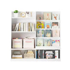 Étagère à livres et rangement de jouets pour enfants, étagère de présentation de livres en bois à 4 niveaux pour salle de jeux ou chambre d'enfant, blanche