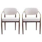Christopher Knight Home Elodie Chaises de salle à manger modernes rembourrées (Lot de 2)