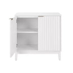 Buffet en bois avec étagère réglable, meuble de rangement pour bar à café, console d'entrée et armoire de rangement au sol - 31