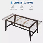 Table de Salle à Manger Industrielle GustoWave pour 4-6 Personnes - Table de Cuisine en Bois de 160 cm de Long avec Cadre Métallique Robuste et Finition Noire