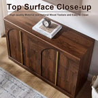 Commode de chambre à 6 tiroirs, 120 cm de large, en bois avec poignées en métal, organiseur de rangement moderne pour chambre à coucher, salon, couloir