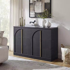 Commode de chambre à 6 tiroirs, 120 cm de large, en bois avec poignées en métal, organiseur de rangement moderne pour chambre à coucher, salon, couloir