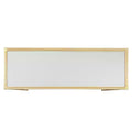 Hunters Gold Finish Peony and Ginkgo Console Table with Mirror Top - Gold/Mirror - iNSPIRE Q