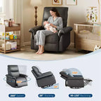 Fauteuil inclinable, pivotant et à bascule, planeur à bascule à siège profond, pour salon, chambre à coucher
