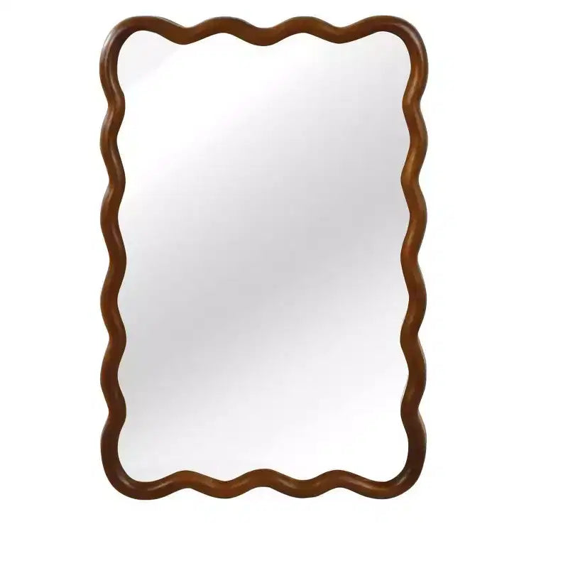 Miroir Mural Décoratif Rectangulaire 20 x 30 avec Cadre en Bois Massif, Miroir de Courtoisie pour Salle de Bain ou Entrée-Panipeachy