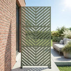 Brise-vue extérieur en métal Dovelina, panneaux autoportants pour jardin, terrasse, cour, 150H x 76L/152L, 183H x 89L/119L/178L/239L