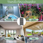 Brise-vue extérieur en métal Dovelina, panneaux autoportants pour jardin, terrasse, cour, 150H x 76L/152L, 183H x 89L/119L/178L/239L